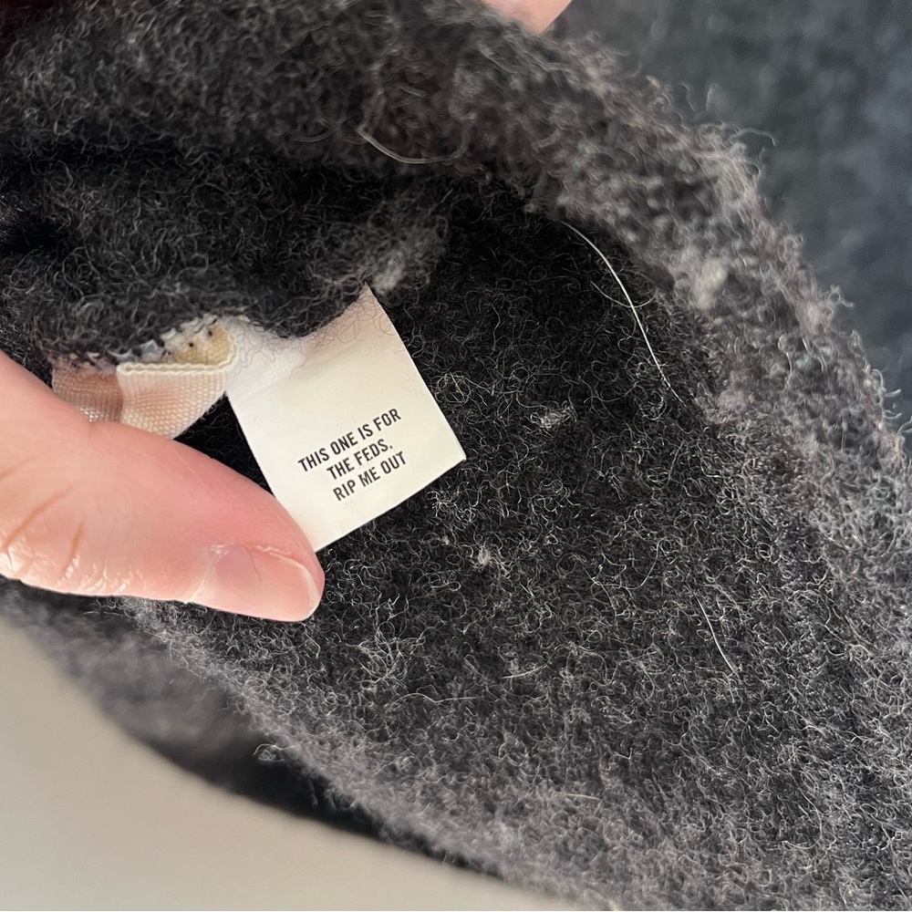 Taylor Stitch Charcoal Wool Sweater - Picture 5 of 5